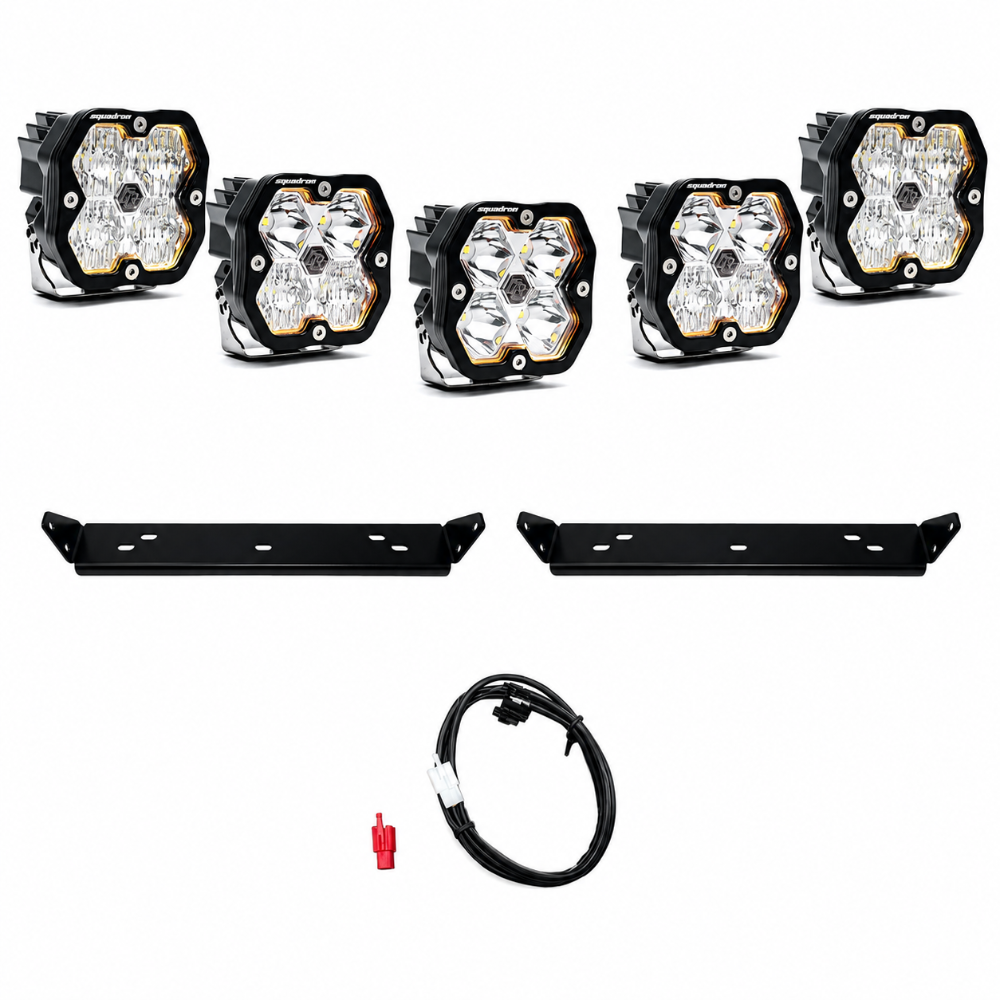 Baja Designs Squadron Sport 2.0 grille lights for 2024-2026 Ford Raptor R and Raptor 37 with 19200 total lumens