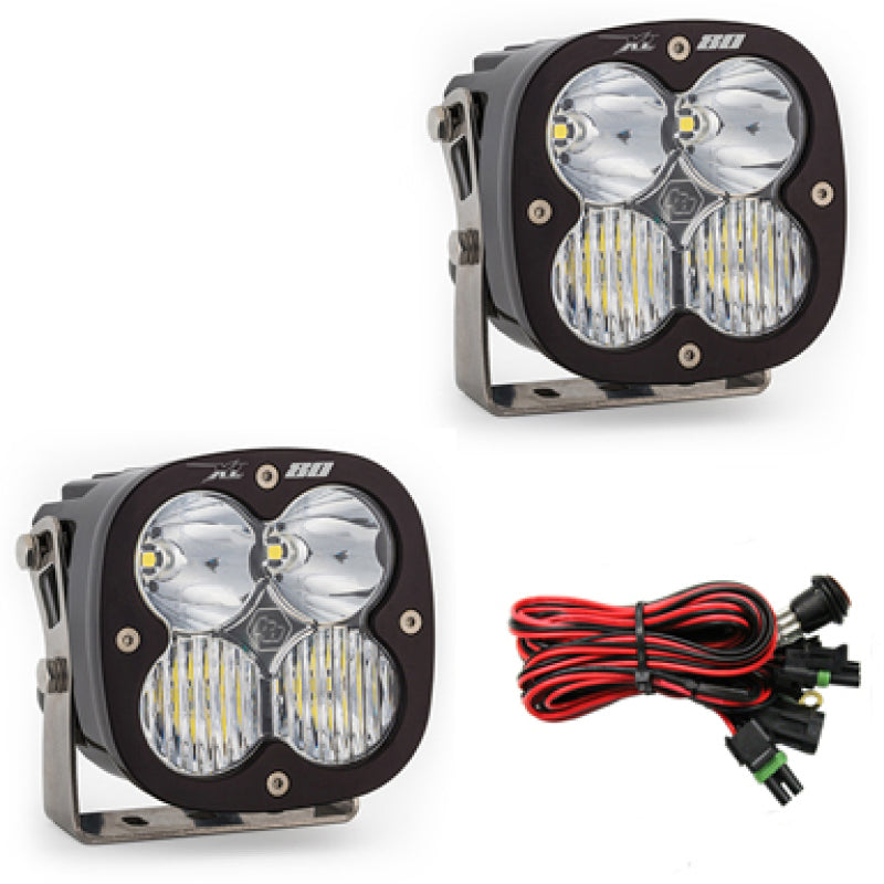 Baja Designs XL80 Series Driving Combo Pattern Pair LED Light Pods - Black Ops Auto Works