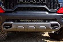 Load image into Gallery viewer, Side angle view of Baja Designs S8 20 inch light bar mounted in Ram TRX lower bumper