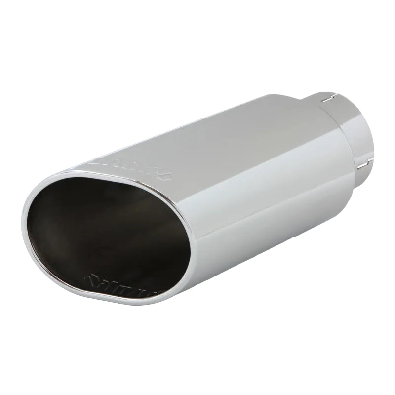 Banks Power chrome obround slash cut tailpipe tip full view