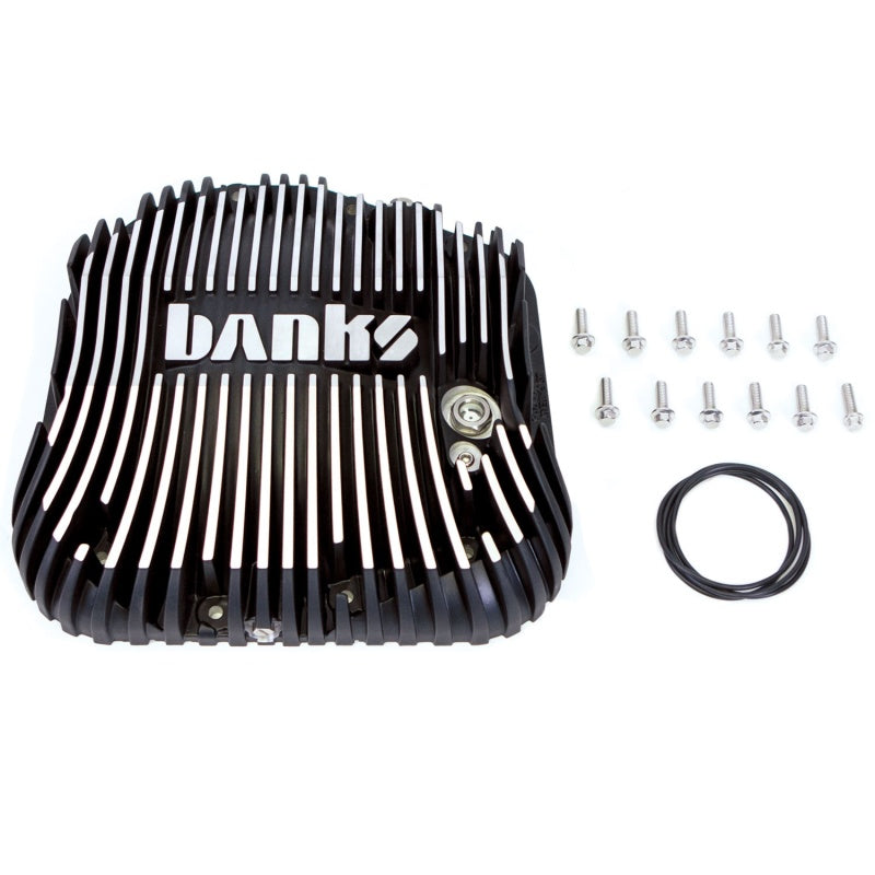 Banks 85-19 Ford F250/ F350 10.25in 12 Bolt Black Milled Differential Cover Kit - Black Ops Auto Works