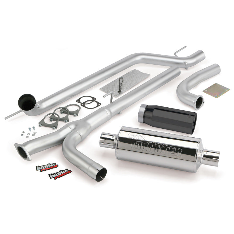 Banks Power 04-14 Nissan 5.6L Titan (All) Monster Exhaust System - SS Single Exhaust w/ Black Tip - Black Ops Auto Works