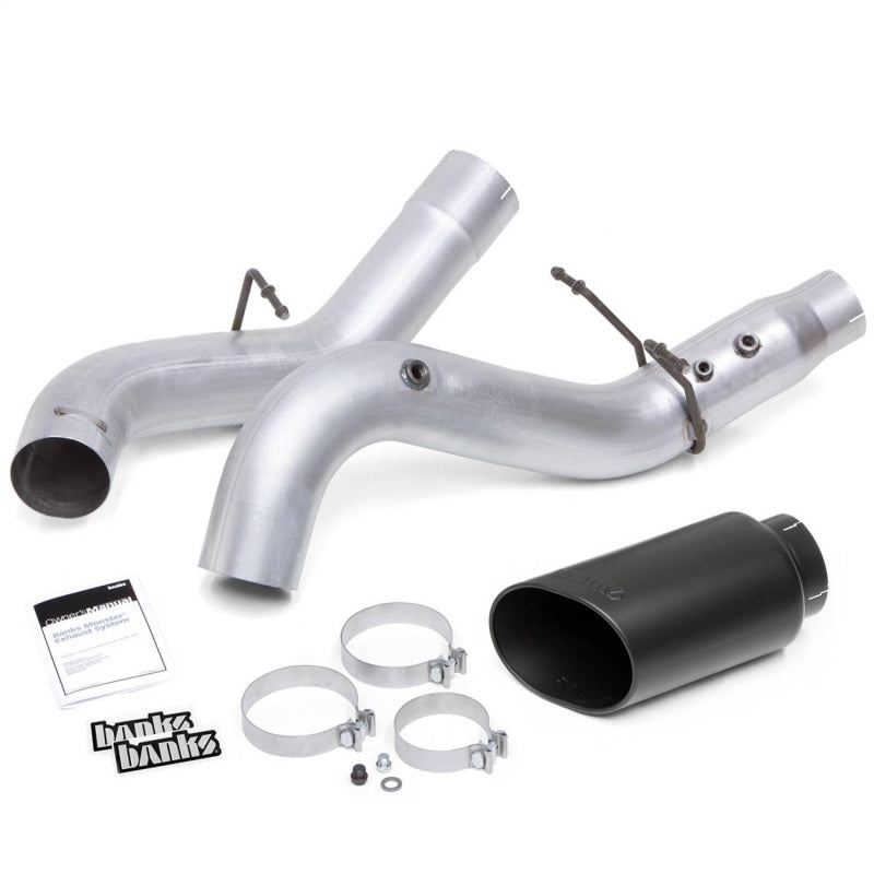 Banks Power 20-21 Chevy/GMC 2500/3500 6.6L Monster Exhaust System - Black Tip - Black Ops Auto Works