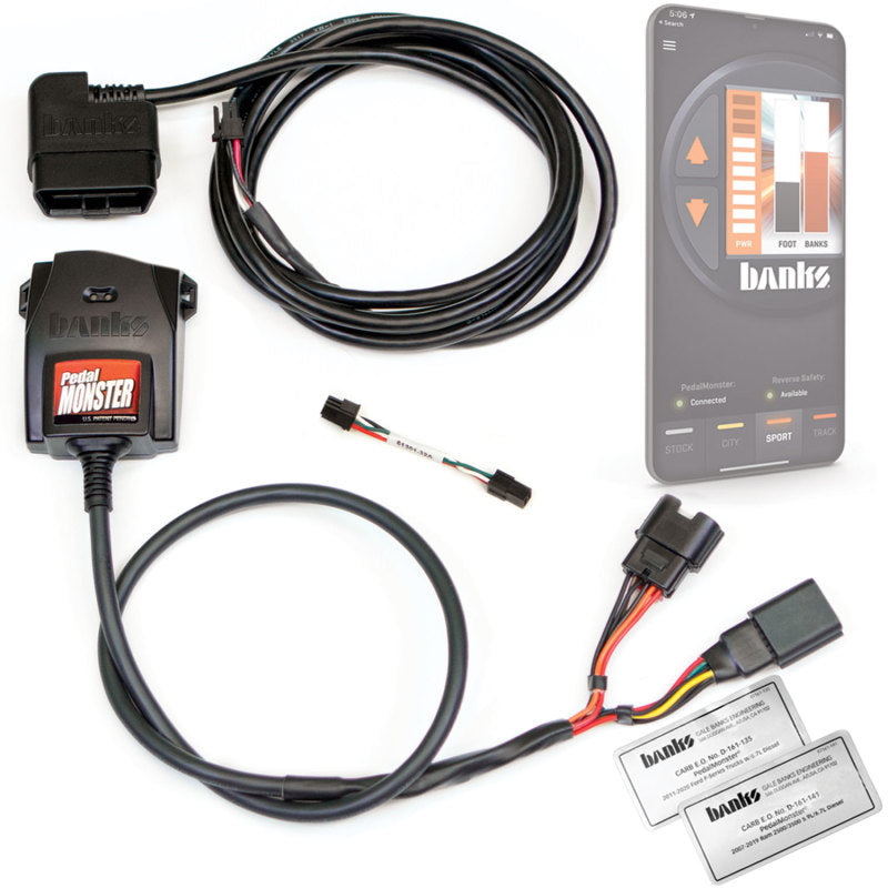 Banks Power Pedal Monster Kit (Stand-Alone) 07-19 RAM 2500/3500/11-20 Ford F-Series 6.7L Use w/Phone - Black Ops Auto Works