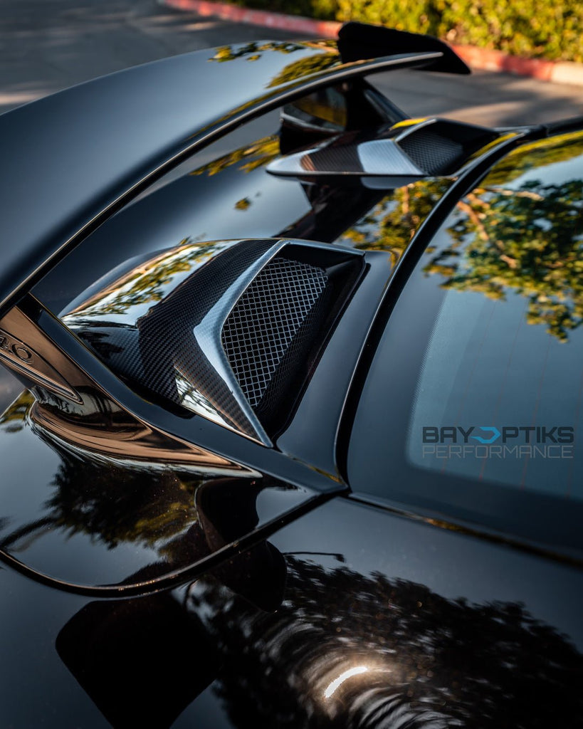 2018-2019 Porsche 991.2 GT3 Carbon Fiber Rear Intake Vents - BayOptiks 991-Mirror