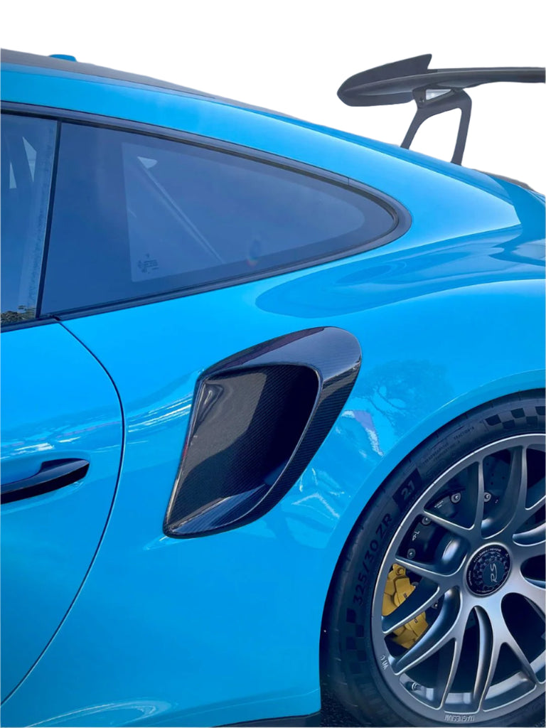 2014-2020 Porsche 991 Turbo GT3RS Carbon Fiber GT2RS Style Side Vents - BayOptiks 991-Vent
