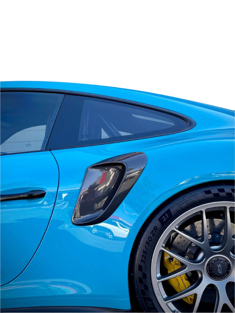2014-2020 Porsche 991 Turbo GT3RS Carbon Fiber GT2RS Style Side Vents - BayOptiks 991-Vent