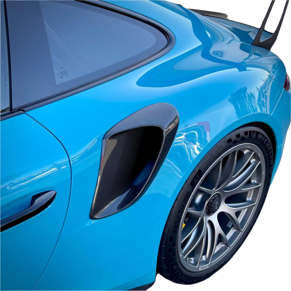 2014-2020 Porsche 991 Turbo GT3RS Carbon Fiber GT2RS Style Side Vents - BayOptiks 991-Vent
