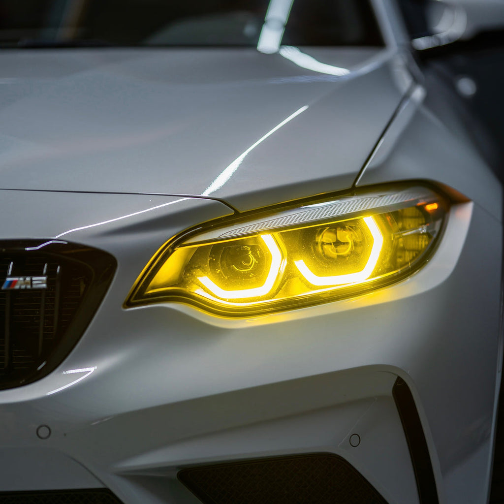 BMW M2 2 Series 2018-21 CSL Yellow Headlight DRL Module Upgrade - BayOptiks DRL-F87-2018