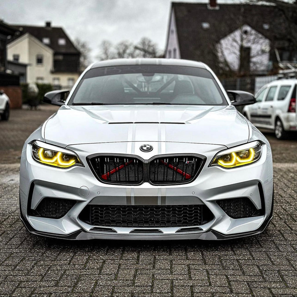 BMW M2 2 Series 2018-21 CSL Yellow Headlight DRL Module Upgrade - BayOptiks DRL-F87-2018
