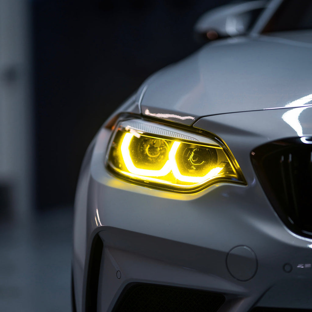 BMW M2 2 Series 2018-21 CSL Yellow Headlight DRL Module Upgrade - BayOptiks DRL-F87-2018