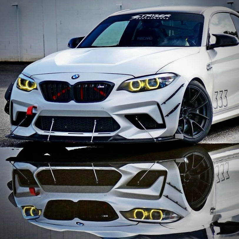 BMW M2 2 Series 2018-21 CSL Yellow Headlight DRL Module Upgrade - BayOptiks DRL-F87-2018