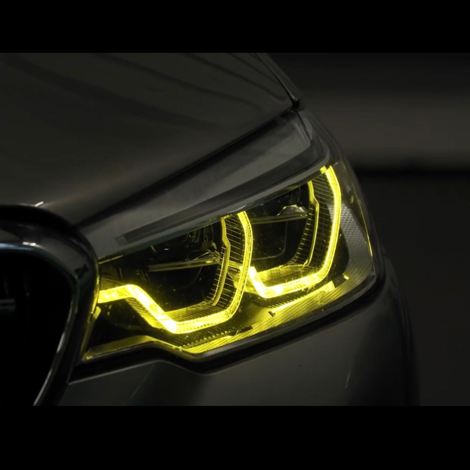 BMW M5 5 Series M5 CSL 2017-20 CSL Yellow Headlight DRL Module Upgrade - BayOptiks DRL-F90