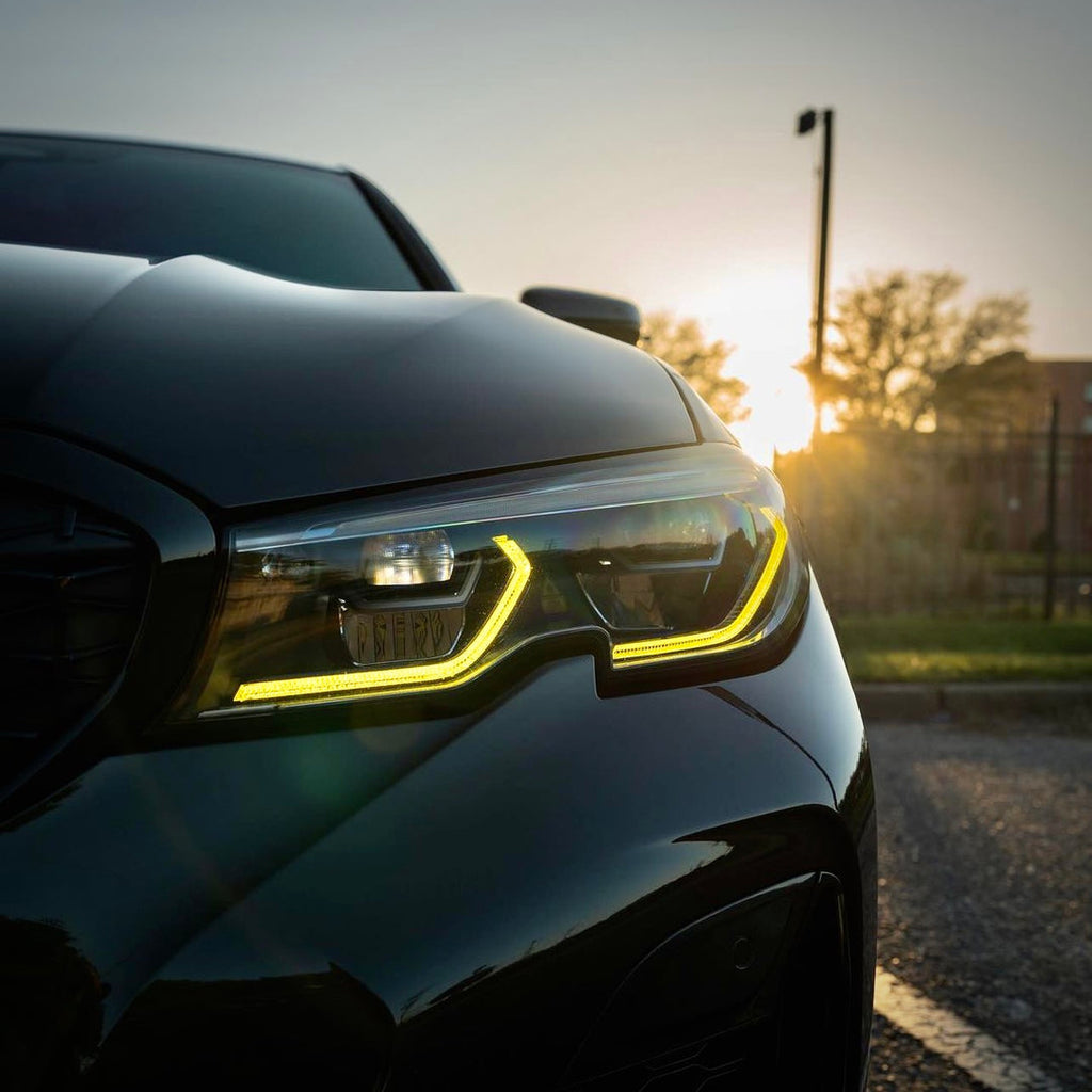 BMW 3 Series 2019-2022 CSL Yellow Headlight DRL Module Upgrade - BayOptiks DRL-G20-2019