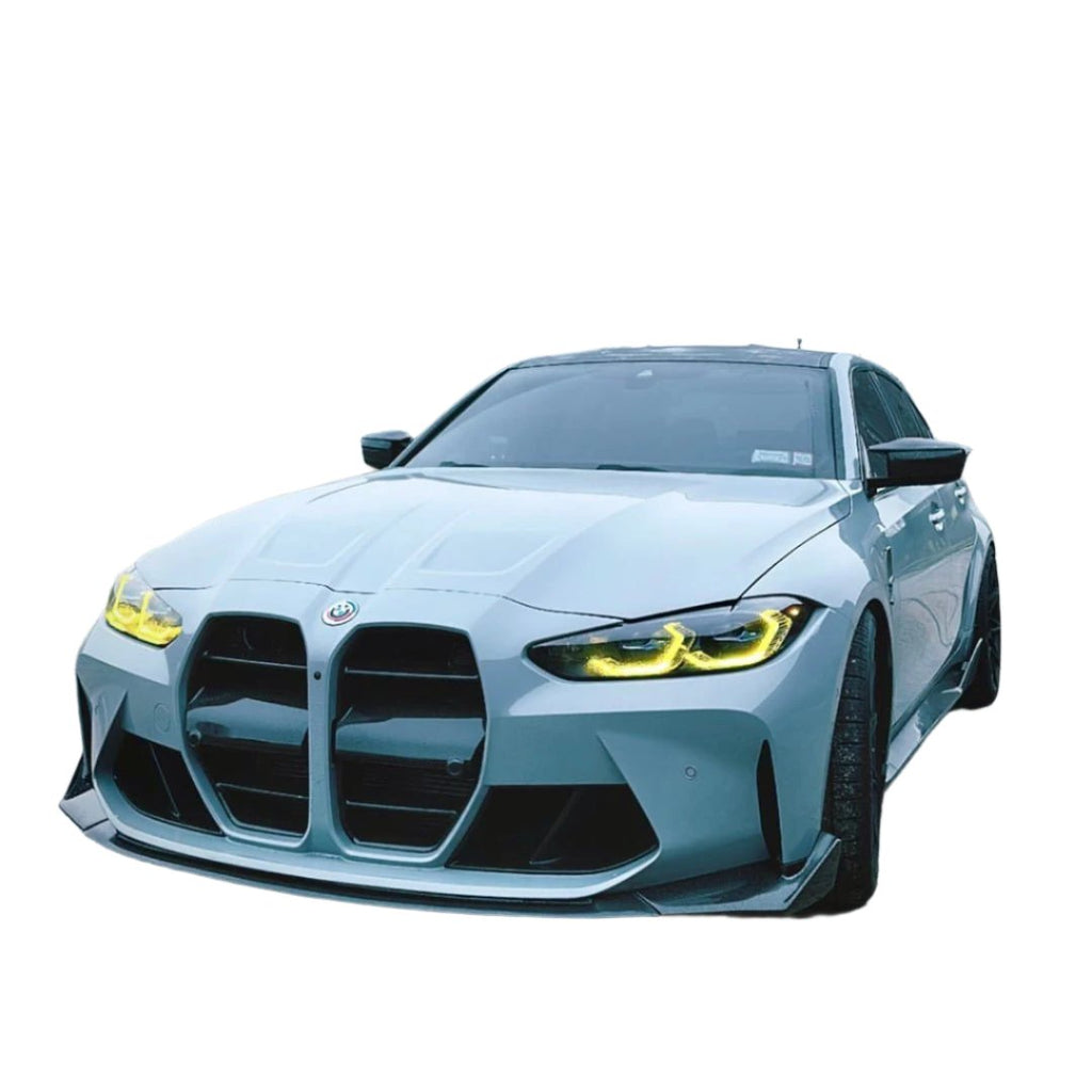 BMW M3 M4 M CSL Style Carbon Fiber Front Lip Splitter 2021+ - BayOptiks G8X-CSL-Splitter