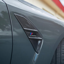Load image into Gallery viewer, 2021-Present BMW M3 M4 Carbon Fiber Air Breather Fender Trim - BayOptiks G8X-M3-Fender