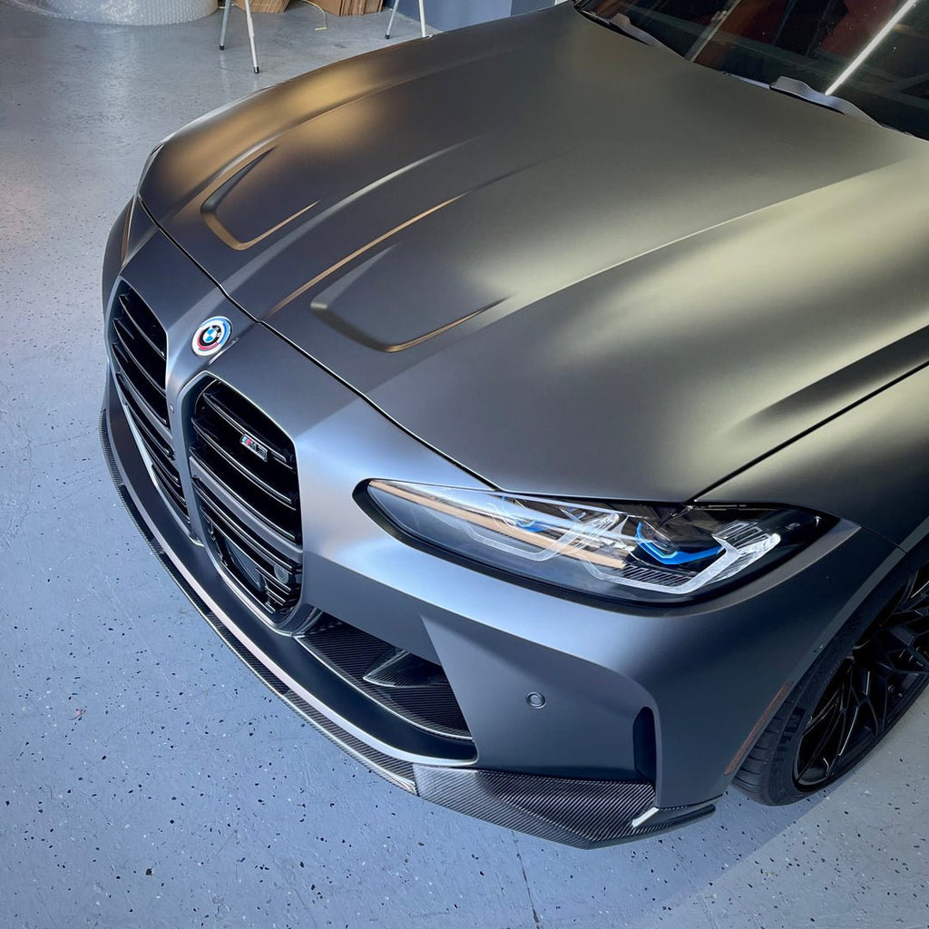 2021+ BMW M3 M4 M Performance Style Carbon Fiber Front Splitter Lip - BayOptiks G8X-MSplitter