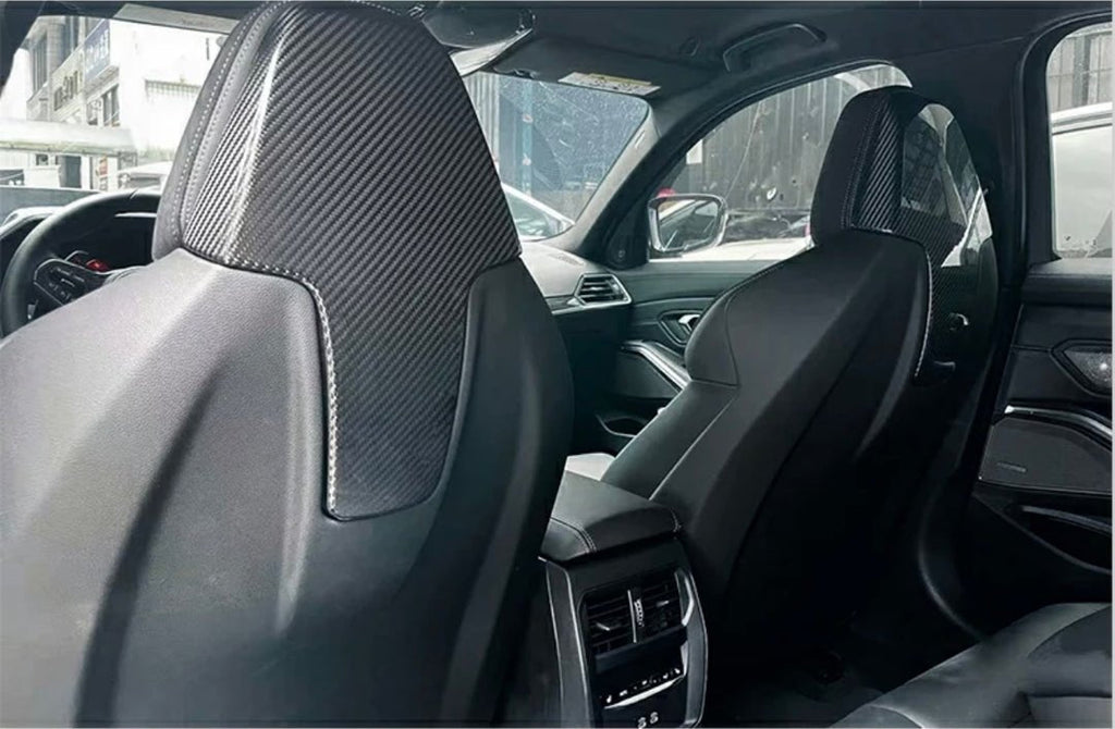 2021-Present BMW M3 M4 Carbon Fiber Seat Back Cover - BayOptiks G8X-Seat