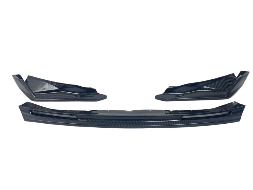 2021-Present BMW M3 M4 Vorsteiner Style Carbon Fiber Front Lip Splitter - BayOptiks G8X-V Splitter