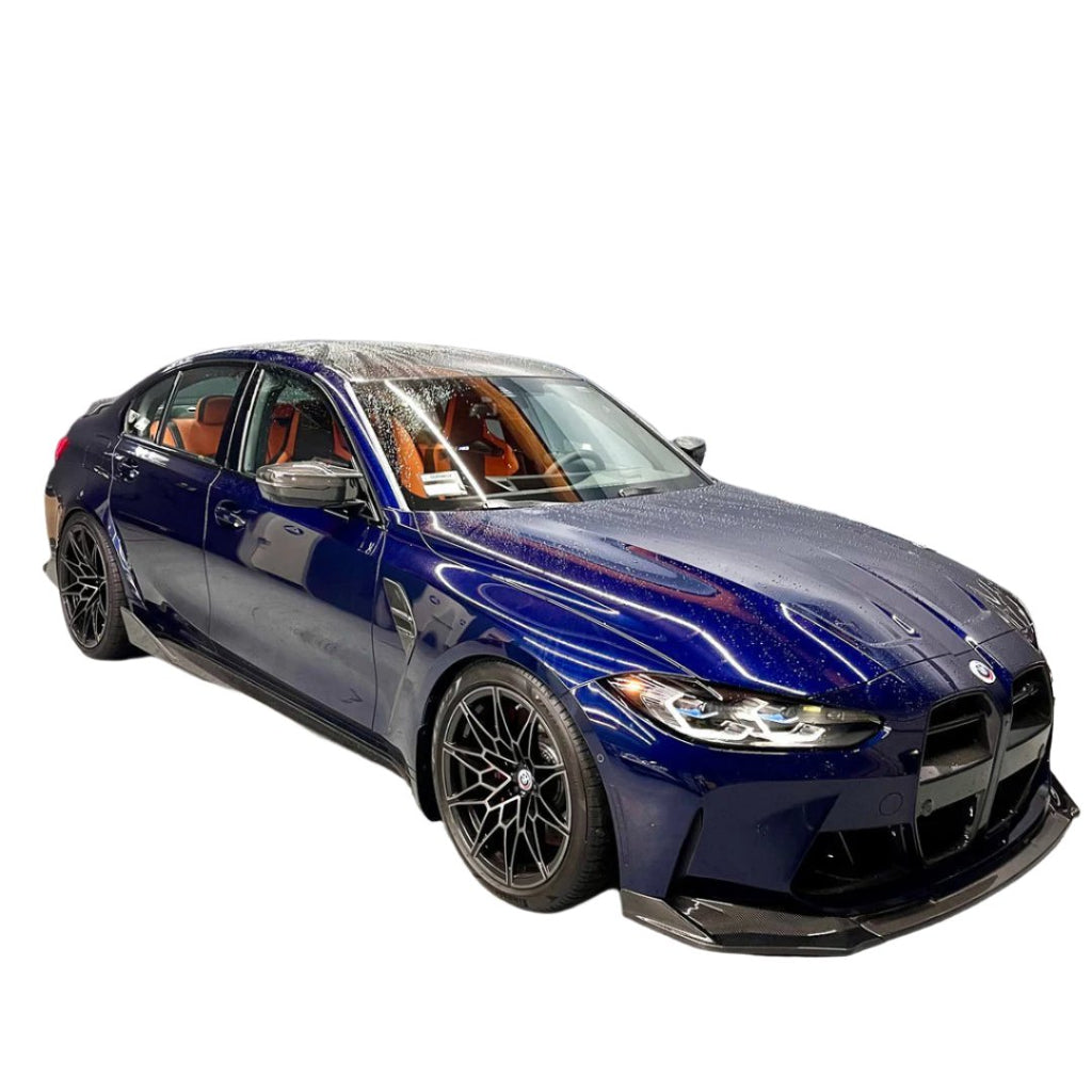 2021-Present BMW M3 M4 Vorsteiner Style Carbon Fiber Front Lip Splitter - BayOptiks G8X-V Splitter