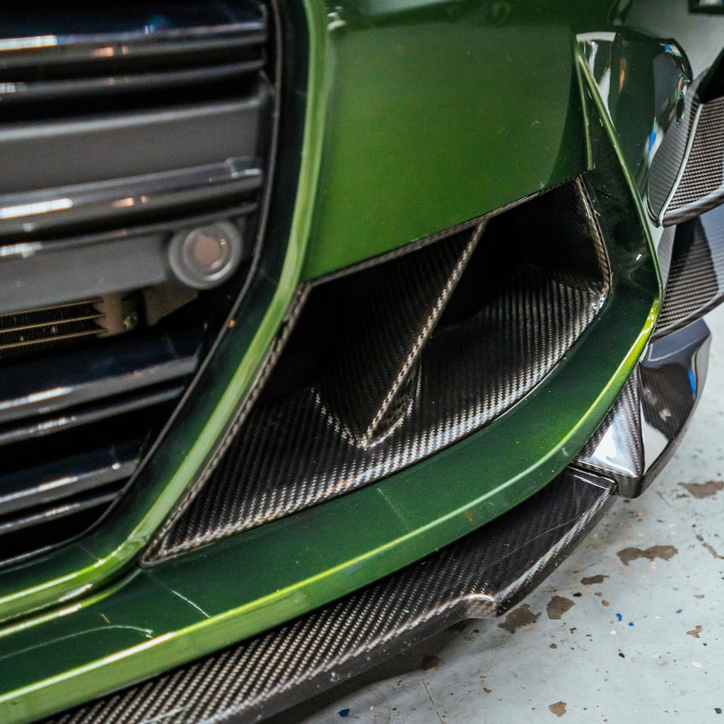 2021-Present BMW M3 M4 Carbon Fiber Front Bumper Vents - BayOptiks G8X-Vents