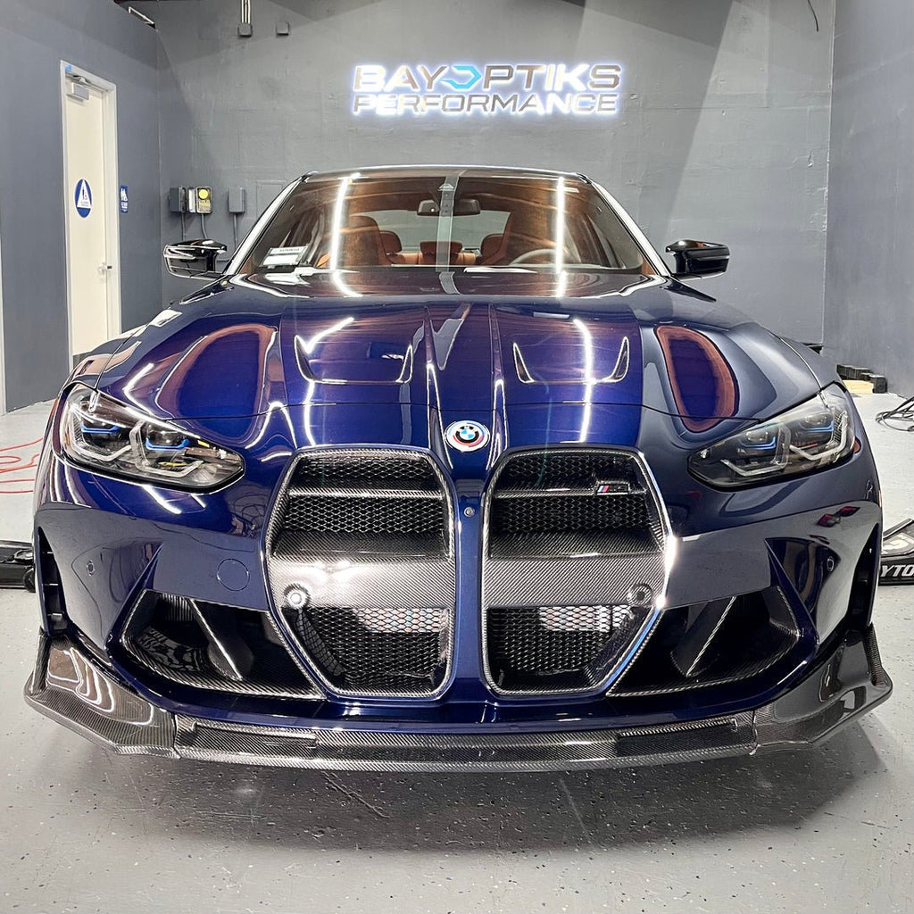 2021-Present BMW M3 M4 Carbon Fiber Front Bumper Vents - BayOptiks G8X-Vents