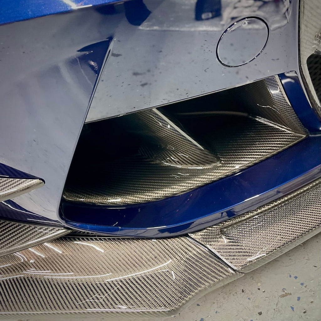 2021-Present BMW M3 M4 Carbon Fiber Front Bumper Vents - BayOptiks G8X-Vents
