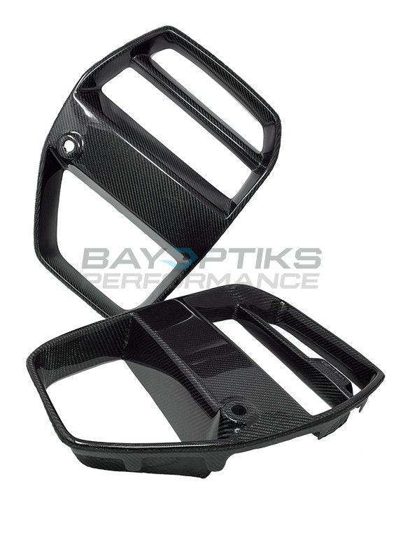 2021+ BMW M3 M4 Vorsteiner Style Carbon Fiber Grill - BayOptiks G8X-VGrill