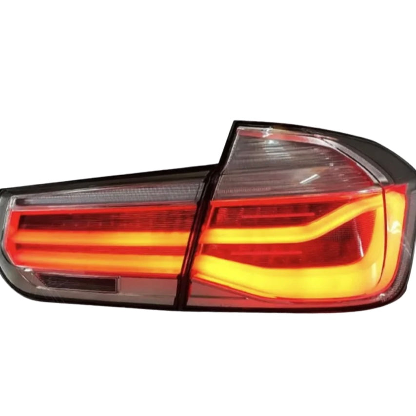BMW M3 3 Series 2012-18 Euro Clear LCI Style Taillights - BayOptiks TL-F80-F30-Euro