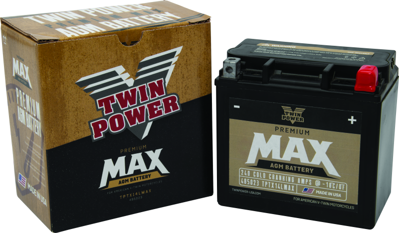 TWP485023-Twin Power GYZ-16HL Premium MAX Battery Replaces H-D 65958-04 Made in USA-Batteries-TwinPower