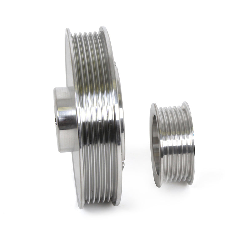 BBK 02-04 Mustang 4.6 GT Underdrive Pulley Kit - Lightweight CNC Billet Aluminum (3pc) - Black Ops Auto Works