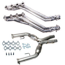 Load image into Gallery viewer, BBK BBK 05-10 Ford Mustang GT 1 5/8 Long Tube Headers w/High Flow Catted X-Pipe (Silver Ceramic)