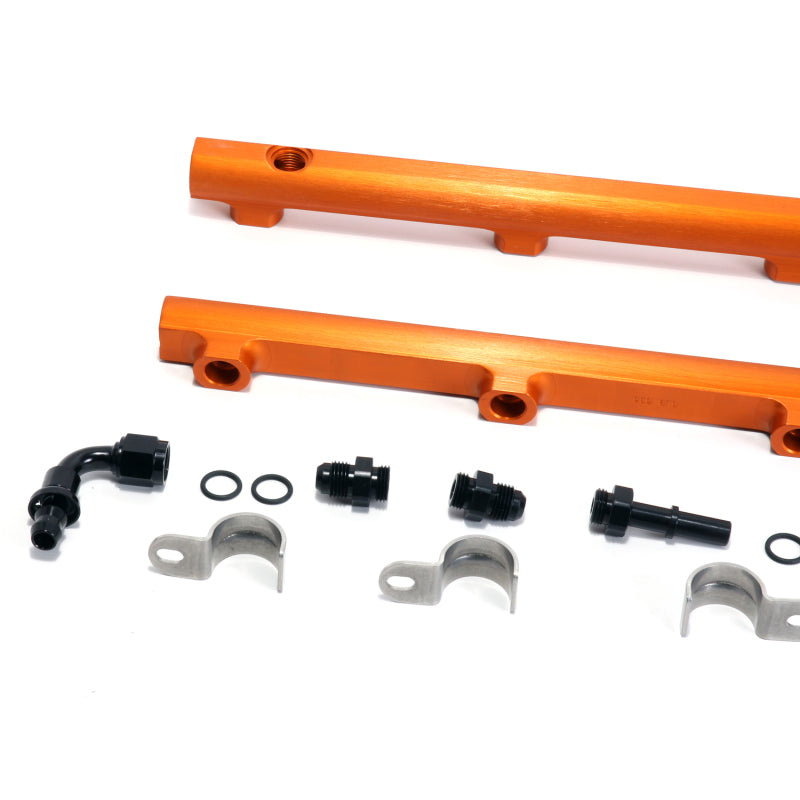 BBK 05-14 Dodge Hemi 5.7/6.1 High Flow Billet Aluminum Fuel Rail Kit (Non Trucks) - Black Ops Auto Works