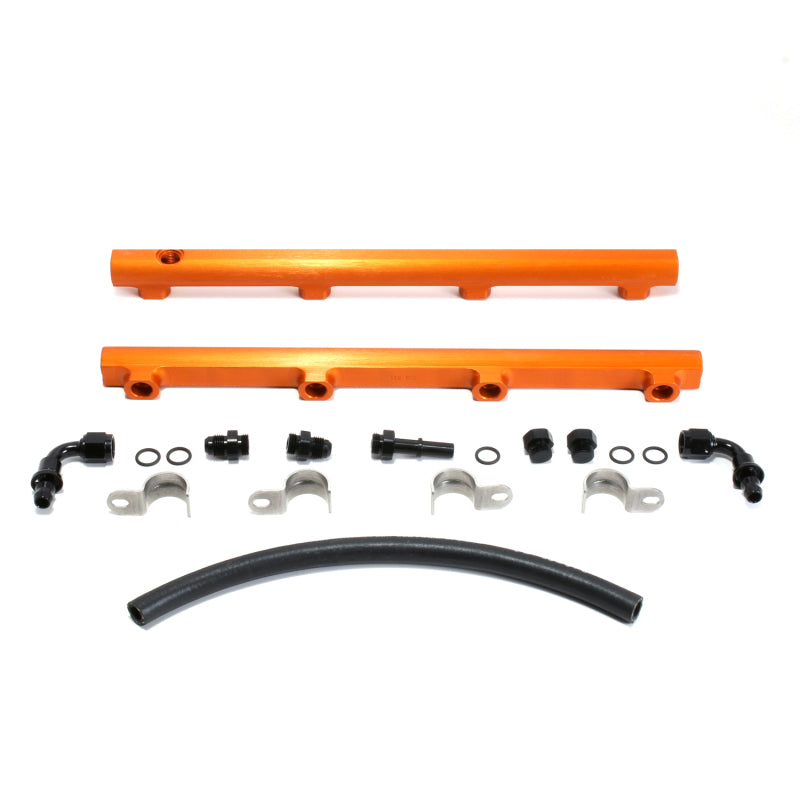 BBK 05-14 Dodge Hemi 5.7/6.1 High Flow Billet Aluminum Fuel Rail Kit (Non Trucks) - Black Ops Auto Works