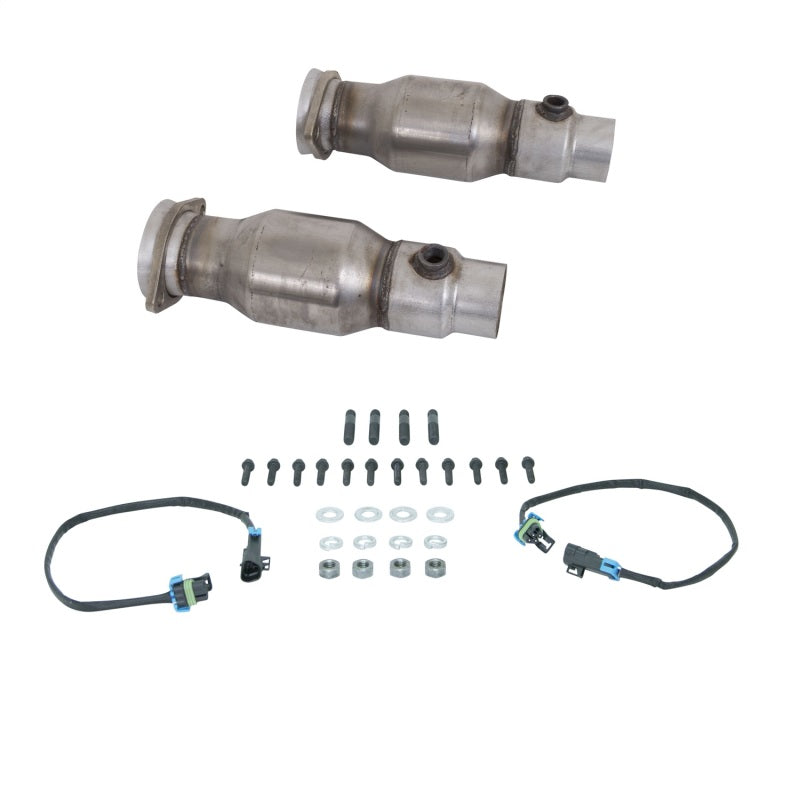 BBK 10-15 Camaro LS3 L99 Long Tube Exhaust Headers With Converters - 1-3/4 Chrome - Black Ops Auto Works
