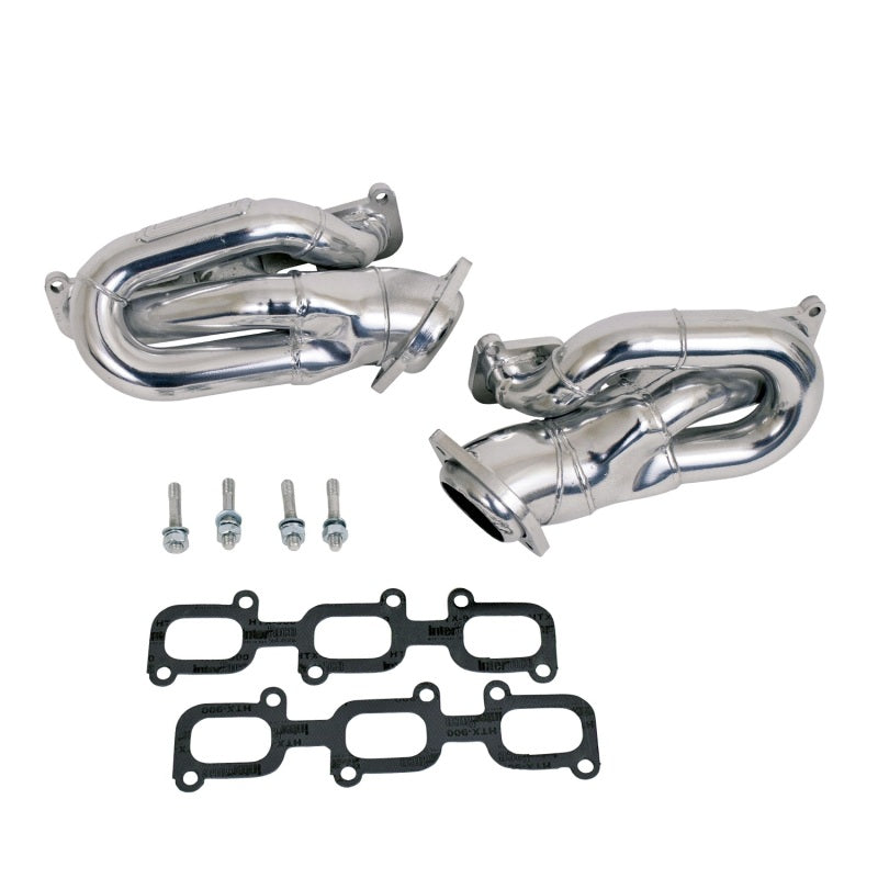 BBK 11-15 Mustang 3.7 V6 Shorty Tuned Length Exhaust Headers - 1-5/8 Silver Ceramic - Black Ops Auto Works