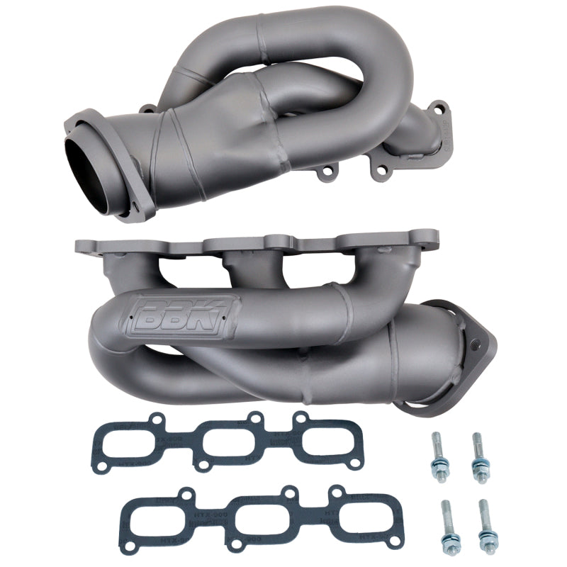 BBK 11-15 Mustang 3.7 V6 Shorty Tuned Length Exhaust Headers - 1-5/8 Titanium Ceramic - Black Ops Auto Works