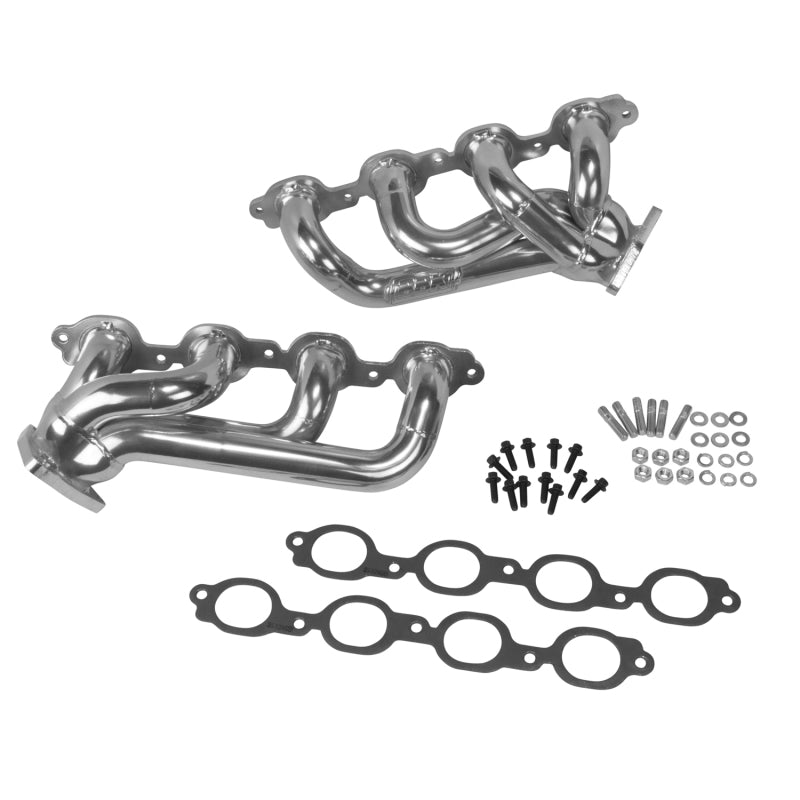 BBK 14-18 GM Truck 5.3/6.2 1 3/4in Shorty Tuned Length Headers - Polished Silver Ceramic-Headers & Manifolds-BBK-197975404701-