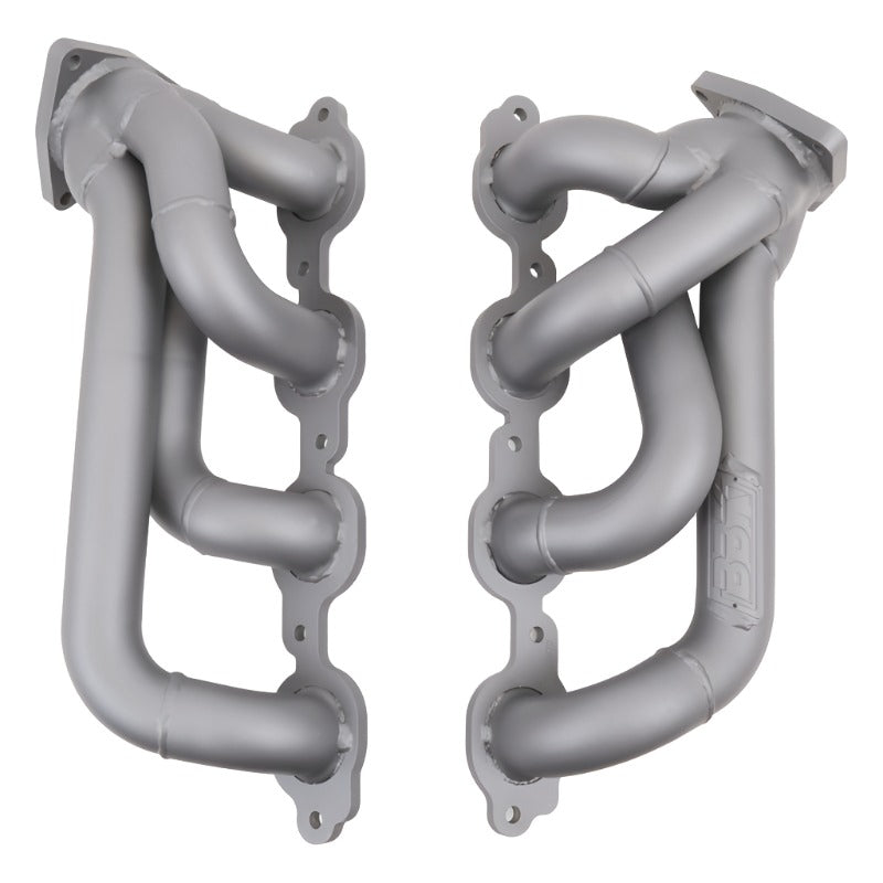 BBK 14-18 GM Truck 5.3/6.2 1 3/4in Shorty Tuned Length Headers - Titanium Ceramic - Black Ops Auto Works