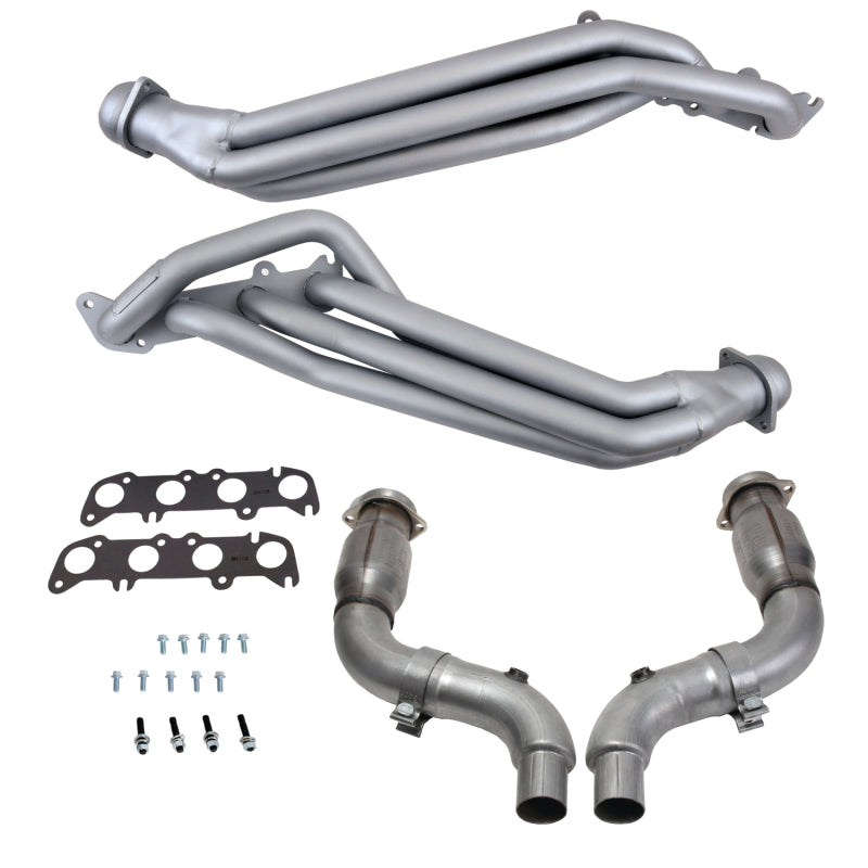 BBK 15-23 Ford Mustang GT 5.0 1-7/8in Long Tube Headers w/High Flow Catted Mid Pipe (Ti Ceramic) BBK BBK18563