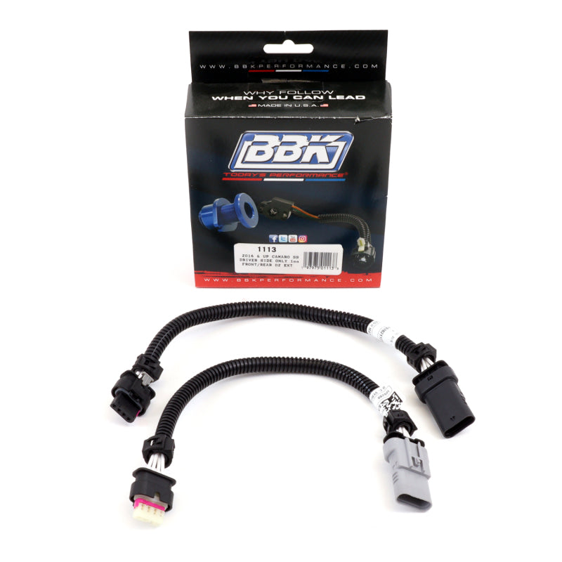 BBK 16-20 Chevrolet Camaro 6.2L SS O2 Sensor Extensions (AUTO ONLY Drivers Side 1 Front & 1 Rear) - Black Ops Auto Works