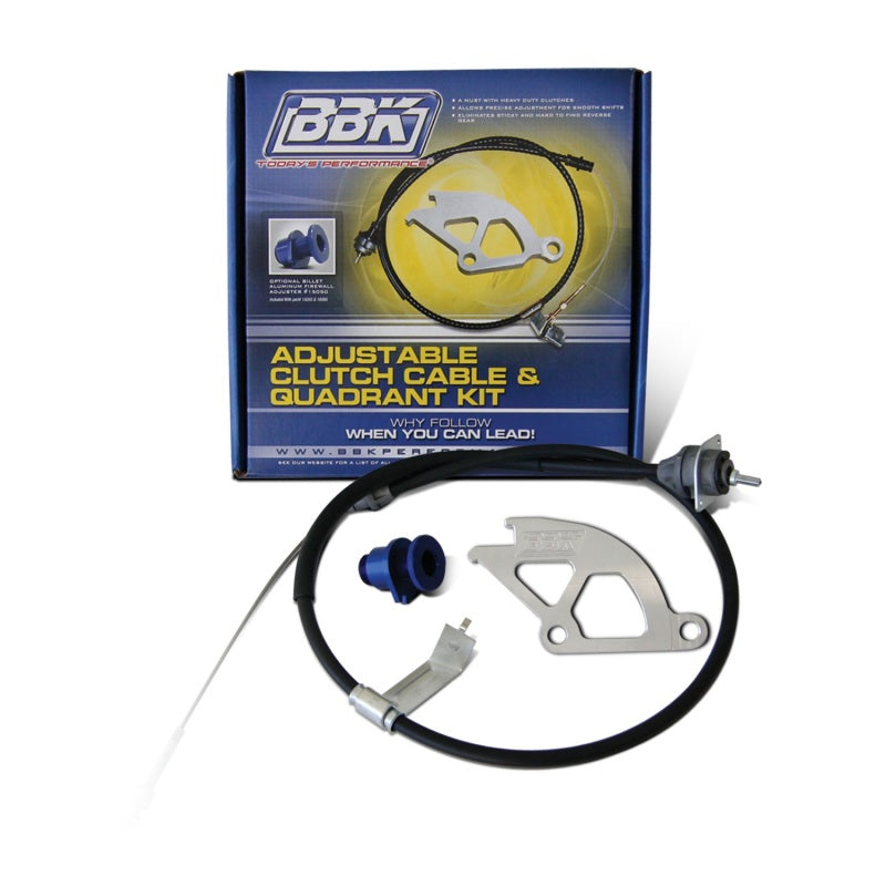 BBK BBK 1979-1995 Mustang Adjustable Clutch Quadrant Cable And Firewall Adjuster Kit