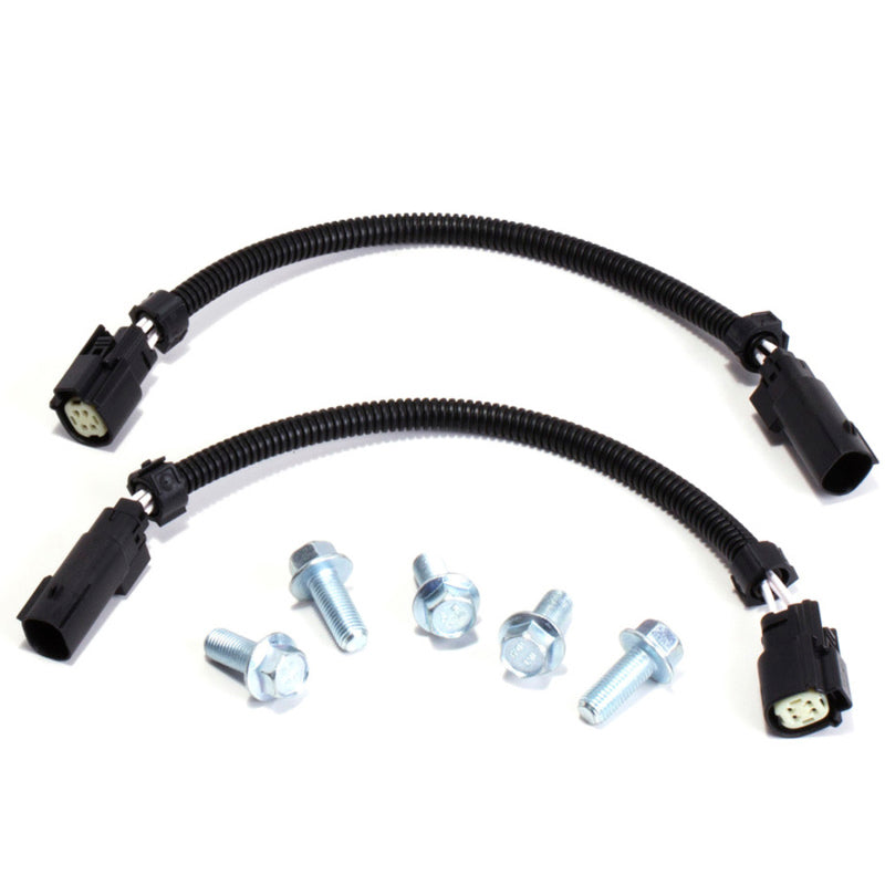 BBK 2015 Mustang GT V6 6-Pin Front O2 Sensor Wire Harness Extensions 12 (pair) And Bolt Kit - Black Ops Auto Works