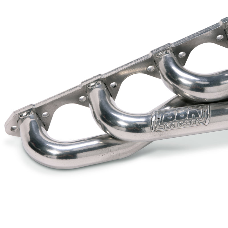 BBK 79-93 Mustang 5.0 Shorty Unequal Length Exhaust Headers - 1-5/8 Silver Ceramic - Black Ops Auto Works