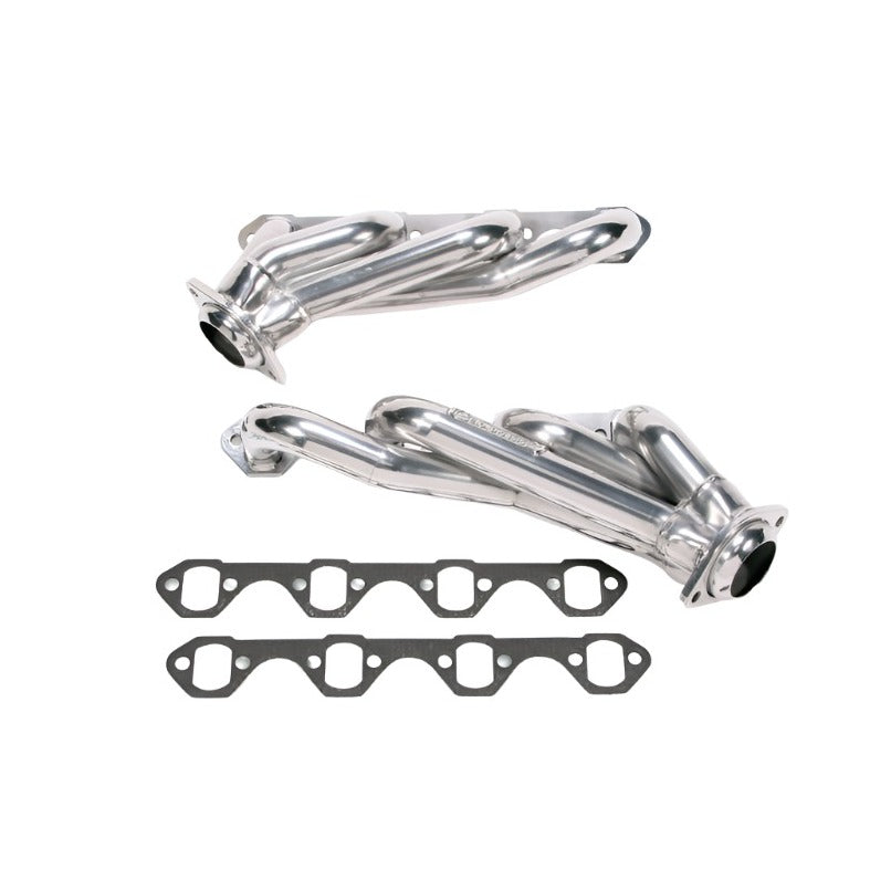 BBK 79-93 Mustang 5.0 Shorty Unequal Length Exhaust Headers - 1-5/8 Silver Ceramic - Black Ops Auto Works