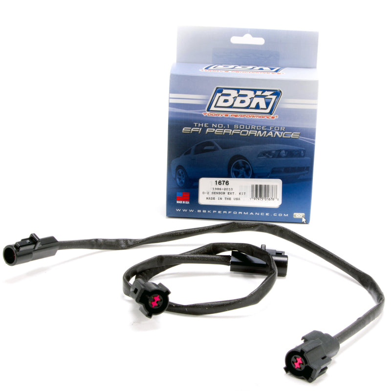 BBK 86-10 Mustang 5.0 4.6 O2 Sensor Wire Harness Extensions (pair) - Black Ops Auto Works