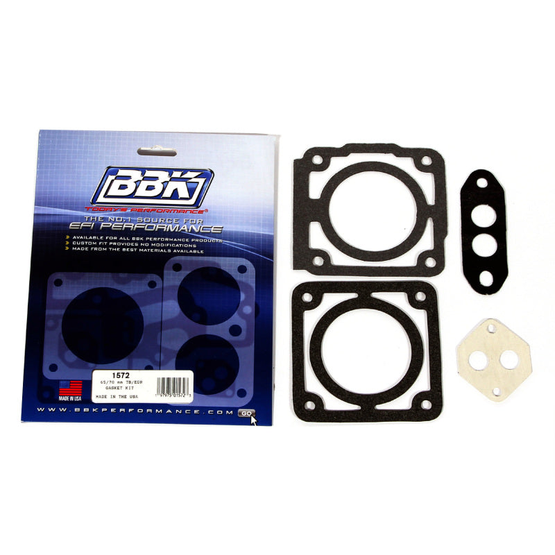 BBK 86-93 Mustang 5.0 65 70mm Throttle Body Gasket Kit - Black Ops Auto Works