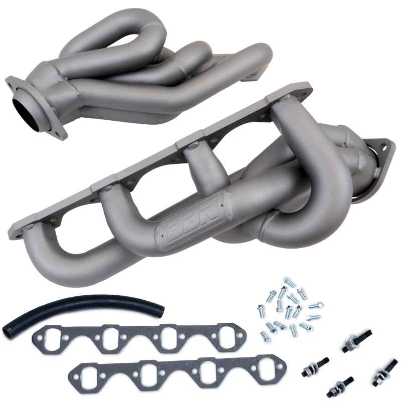 BBK 86-93 Mustang 5.0 Shorty Tuned Length Exhaust Headers - 1-5/8 Titanium Ceramic - Black Ops Auto Works