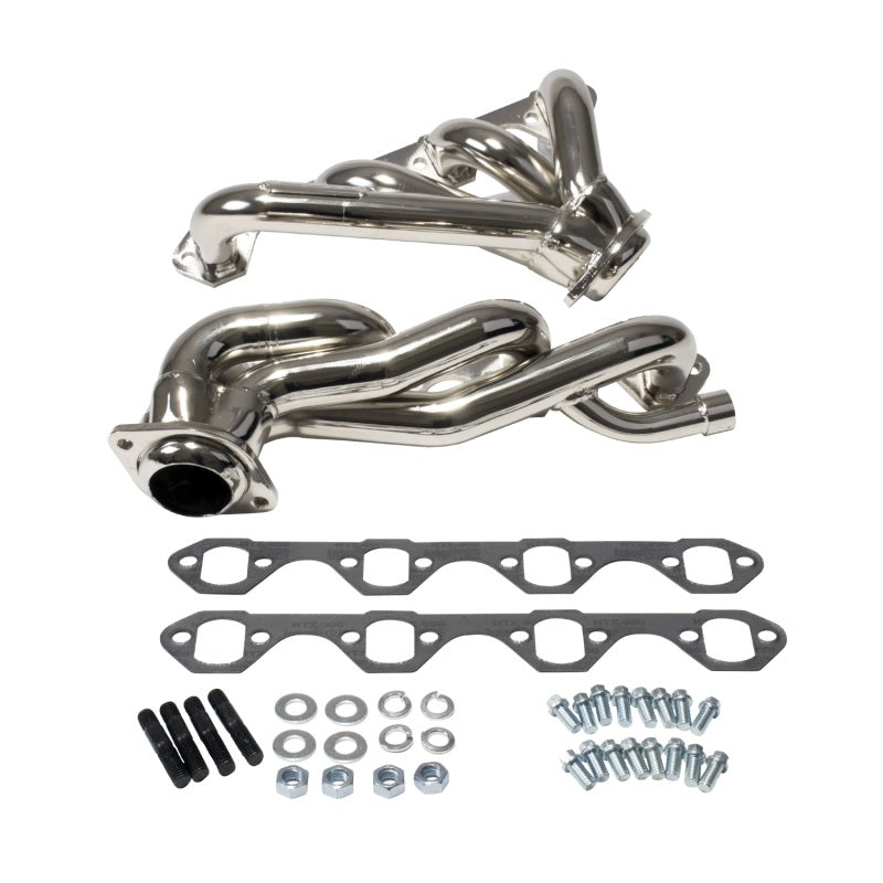 BBK 87-95 Ford F150 Truck 5.8 351 Shorty Unequal Length Exhaust Headers - 1-5/8 Titanium Ceramic - Black Ops Auto Works
