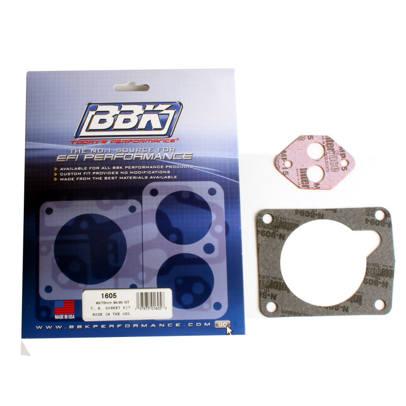 BBK 94-95 Mustang 5.0 65 70mm Throttle Body Gasket Kit - Black Ops Auto Works